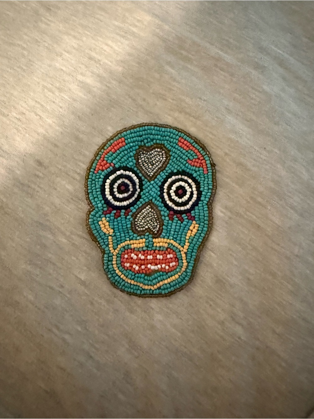 Beaded skull patch - Picture 3 of 8